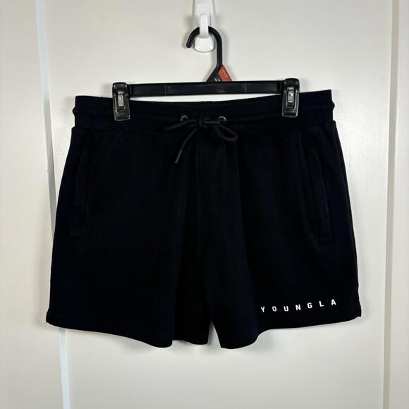 YoungLA Other - YoungLA Athletic Sweat Shorts Mens Large Black 5” Inseam Gym Workout Drawstring